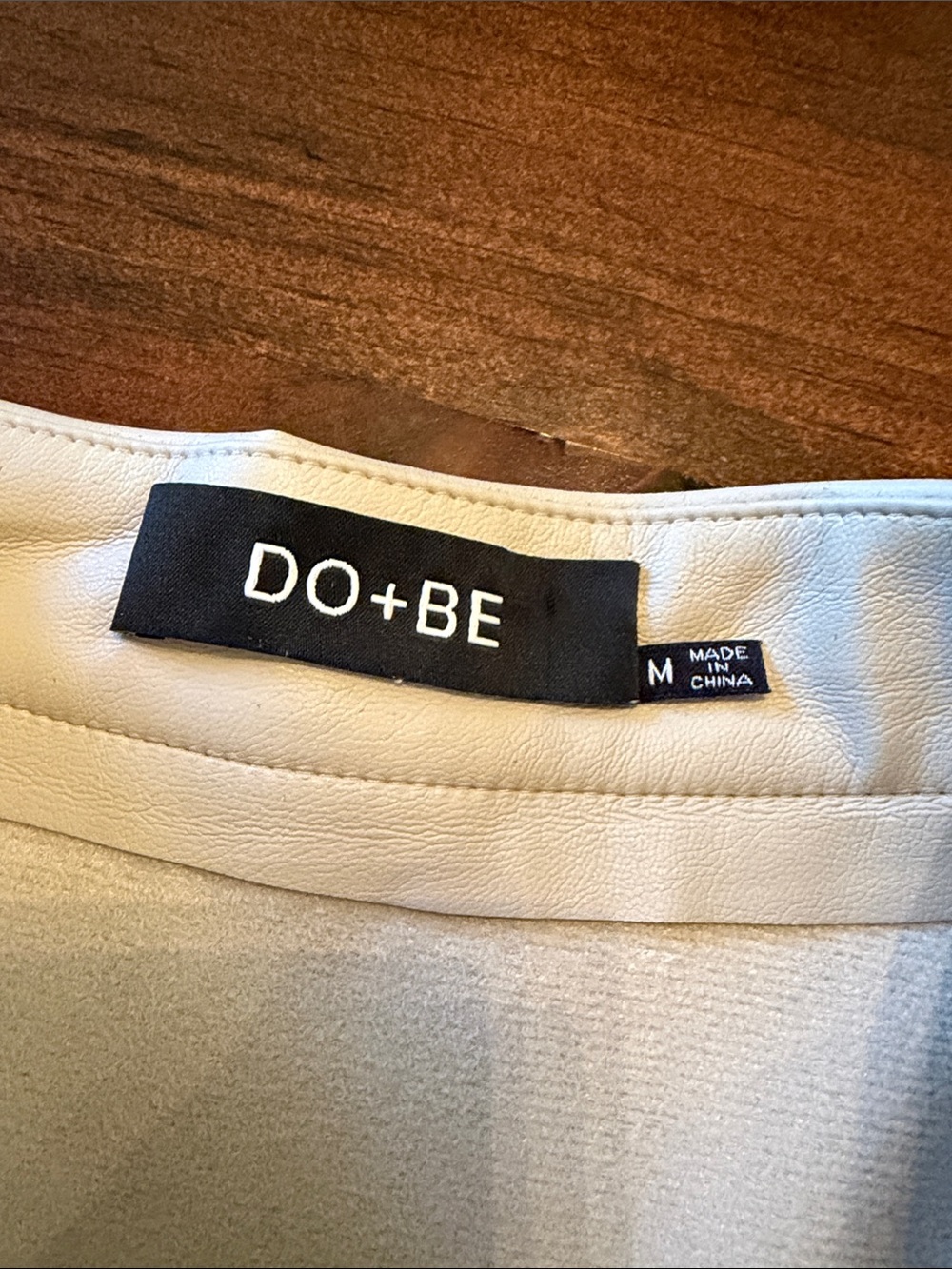 DO+BE Cream Ruffle Skort with Layered Front - Picture 2 of 4